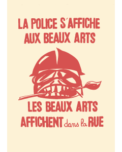 La police s'affiche aux beaux arts